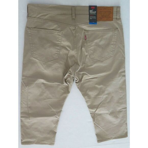 LEVI'S Cool 505 Men's Sz 34 Khaki Regular Fit Cropped 3/4 Pants - Picture 2 of 9